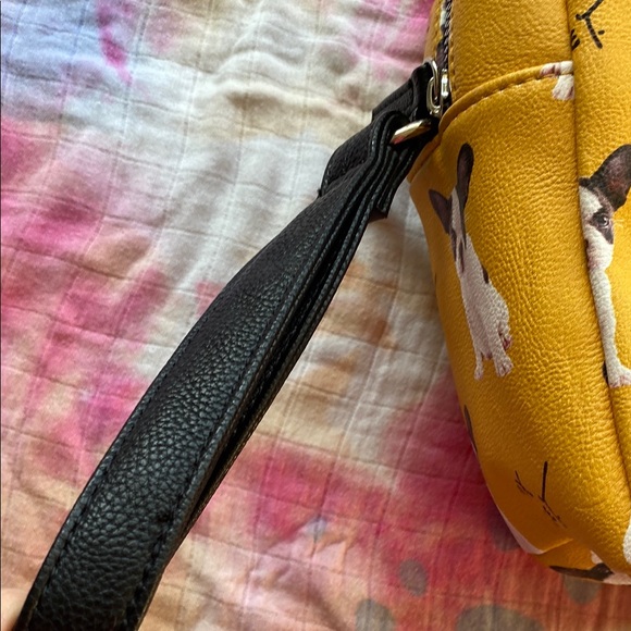 Betsey Johnson Dog Boston Terrier LARGE Wristlet/Purse - Picture 4 of 17